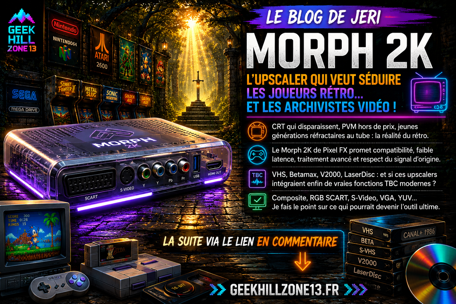 Pixel FX Morph 2K : le futur du retrogaming passe-t-il par les upscalers ?